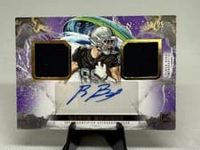 2024 Topps Inception Franchise Foundation Relic Autographs Brock Bowers #FFRA-BB card