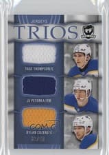 Dylan Cozens/Tage Thompson/JJ Peterka 2024-25 Upper Deck The Cup Cup Trios Jersey card