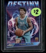 Tidjane Salaün 2024-25 Topps Chrome Destiny card