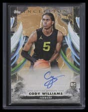 2024-25 Topps Inception Rookie Autographs Cody Williams #RA-CW card