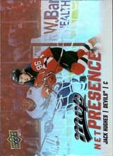 2025-26 Upper Deck MVP Net Presence Jack Hughes #NP-5 card