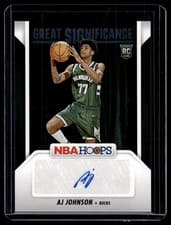 2024-25 Hoops Great SIGnificance AJ Johnson #GS-AJJ card