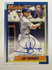 2025 Topps 1990 Topps Baseball Autographs Series Two Jay Buhner #90B2-JB card
