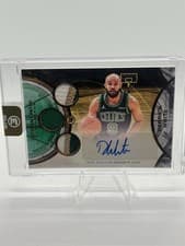 2025-26 Topps 3 Veteran 3 Patch Autographs Derrick White #V3A-DW card
