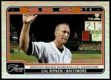 2025 Panini Three and Two Timeless Moments Cal Ripken #17 card