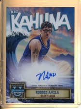 2024-25 Bowman University Chrome The Big Kahuna Autographs Robbie Avila #BKA-RA card