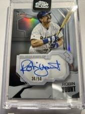 2026 Topps Chrome Black Ivory Autographs Robin Yount #IVA-RY card