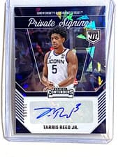 Tarris Reed Jr. 2024 Panini UConn Contenders Private Signings card