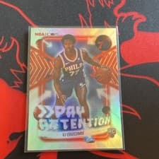 2025-26 NBA Hoops Pay Attention VJ Edgecombe #PA-18 card
