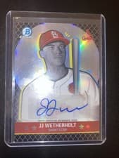 2025 Bowman Chrome Ascensions Autographs JJ Wetherholt #BAA-JW card