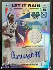 Aneesah Morrow 2024-25 Bowman's Best University Let It Rain Relic Autographs card