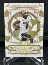 2025 Panini National Treasures Collegiate Newly Knighted Treasures Shedeur Sanders #3 card