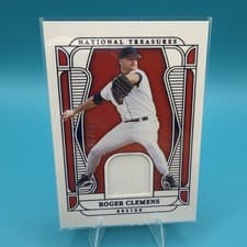 2025 Panini National Treasures Material Treasures Roger Clemens #12 card
