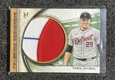 2025 Topps Museum Collection Momentous Material Jumbo Patch Relics Tarik Skubal #MMJP-TS