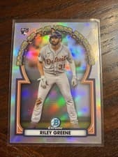 Riley Greene 2023 Bowman Chrome Rookie of the Year Favorites card