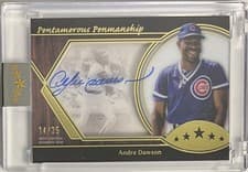 2025 Topps Five Star Pentamerous Penmanship Autographs Andre Dawson #PP-AD card