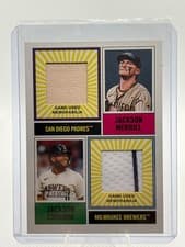 2025 Topps Heritage Dual Player MLB Collection Relics Jackson Merrill / Jackson Chourio #DPMCR-MC card