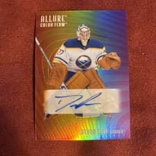 2025-26 Upper Deck Allure Color Flow Full Rainbow Auto Devon Levi #RA-DL card