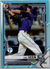 2021 Bowman 1st Edition Zac Veen #BFE-3