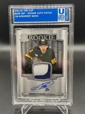 2024-25 Upper Deck Premier Acetate Auto Patch Rookies Arshdeep Bains #AR-AB card