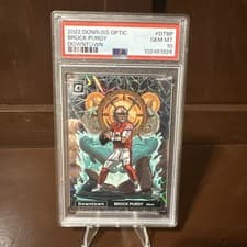 Brock Purdy 2022 Panini Donruss Optic Downtown card