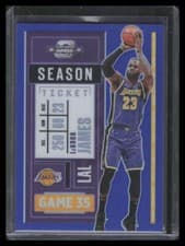 LeBron James 2020 Panini Contenders Optic card