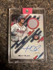 2025 Topps Pristine Pristine Pieces Autograph Relics Matt Olson #PPAR-MO card