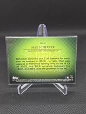 Max Scherzer 2020 Stadium Club Emperors of the Zone card