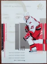 Erik Cole 2004 SP Authentic card