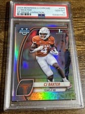2024 Bowman University Chrome Image Variations Set CJ Baxter #SP-8 card