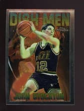 John Stockton 1996 Topps Chrome Season's Best card