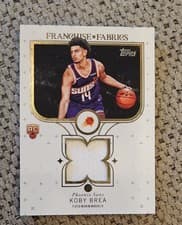 2025-26 Topps Franchise Fabrics Koby Brea #FF-KB card