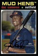 Daz Cameron 2020 Topps Heritage Minor League card