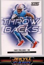 2025 Score Throwbacks Tony Pollard #14 card