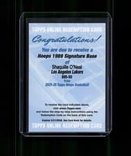 2025-26 NBA Hoops 1989 Hoops Signatures Shaquille O'Neal #89S-SO card