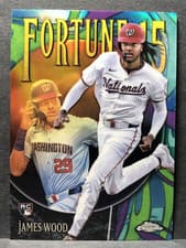 2025 Topps Chrome Logofractor Edition Fortune 15 James Wood #F15-10 card