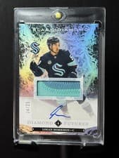 2024-25 Upper Deck Black Diamond Diamond Futures Autograph Parallel Logan Morrison #BDF-ML card