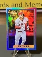 2025 Topps Update 1990 Topps Baseball Mike Trout #U90-38 card