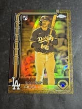 2025 Topps Gilded Collection Chrome Cast in Gold Dalton Rushing #CG-14 card
