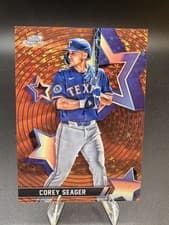 2025 Topps Cosmic Chrome StarFractor Corey Seager #SF-40 card