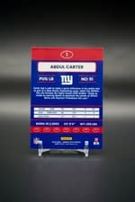 Abdul Carter 2025 Donruss Optic 2015 Retro card
