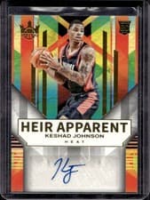 2024-25 Panini Court Kings Heir Apparent Autographs Keshad Johnson #HA-KES card