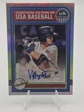 2025 Panini Stars & Stripes USA Baseball Throwback Signatures Vance Honeycutt #AS-VH card