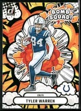 2025 Donruss Bomb Squad Tyler Warren #BS-TWN card