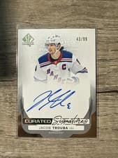 2024-25 SP Authentic Curated Signatures Jacob Trouba #SPC-JT card