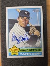 2025 Topps Heritage Real One Autographs Graig Nettles #76RO-GN card