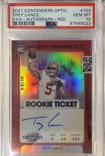 Trey Lance 2021 Panini Contenders card