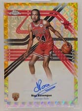 2025-26 Topps Chrome Next Stop Signatures Noa Essengue #NS-NE card