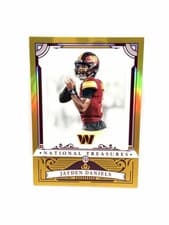 2025 Panini National Treasures Premium Jayden Daniels #98 card