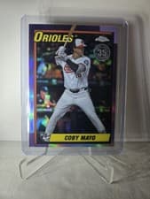 2025 Topps Chrome Logofractor Edition 1990 Topps Coby Mayo #90CB-17 card